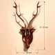 Handcrafted Wood Deer Head Wall Hanging